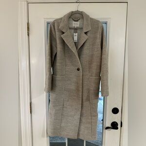 Banana Republic Knit Twill Coat NWT